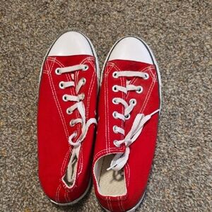 Classic Red Canvas Sneakers